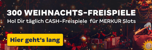 300 Freispiele im Dezember bei Merkur Spiel holen