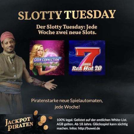 Slotty Tuesday im November 2022 bei den Jackpotpiraten