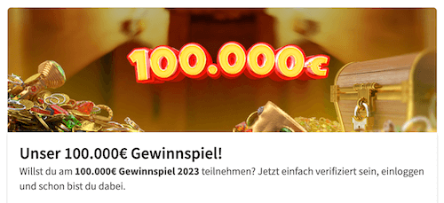 Das 100.000€ Gewinnspiel gilt auch für Bonuskunden von Tipico