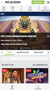 Die bet-at-home Slots App