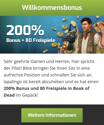 Schnappt euch den lapalingo Bonus