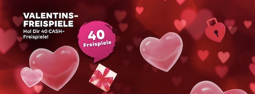 Am Valentinstag bei Merkur Spiel Freispiele einkassieren.