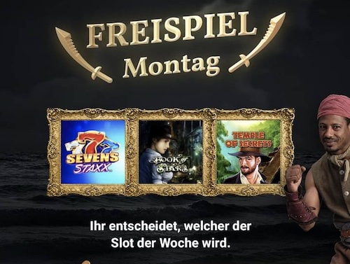 Aktion am Montag bei JackpotPiraten