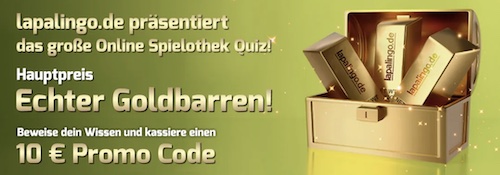 Lapalingo Quiz Goldbarren