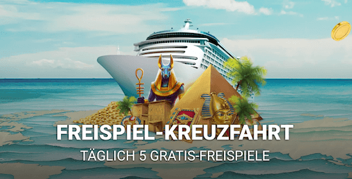 Freispiel Aktion bei Slotmagie - Kreuzfahrt Promo